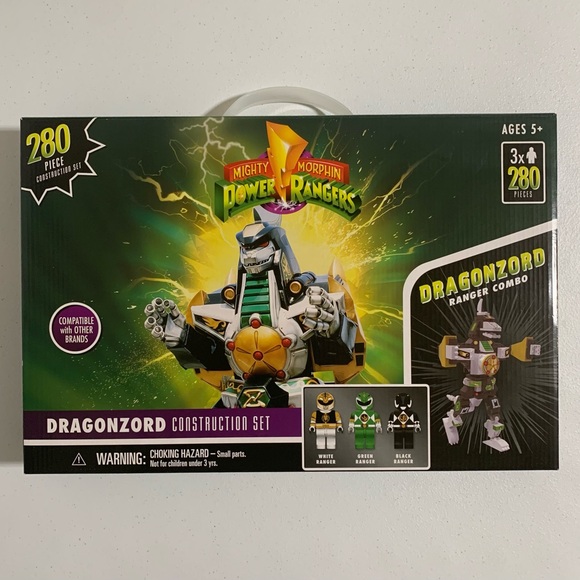 Mighty Morphing Power Rangers 280 Piece Dragonzord Construction Set-New - Picture 5 of 7
